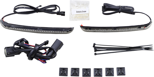 Ciro Rear Red LED Tour Blade Lights 2010-2013 for Harley Davidson Touring