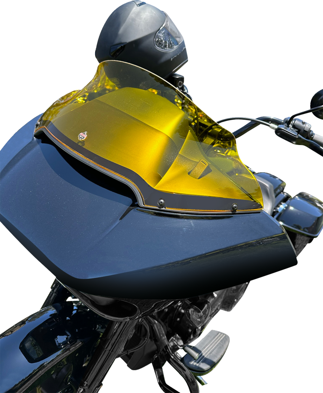 Klock Werks Kolor Flare 9" Yellow Windshield fits 2015-2023 Harley Road Glide
