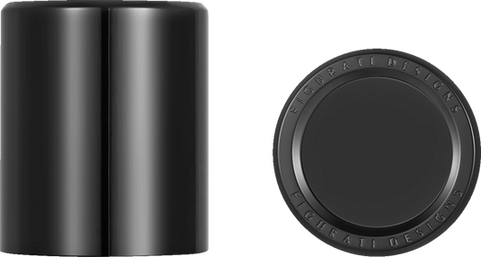 Figurati Smooth Black Medium Magnetic Docking Hardware Covers for Harley