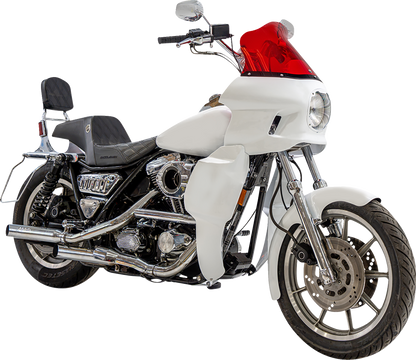 Klock Werks Kolor Flare 12.5" Red Windshield fits Saddlemen S-RT Mini Fairing