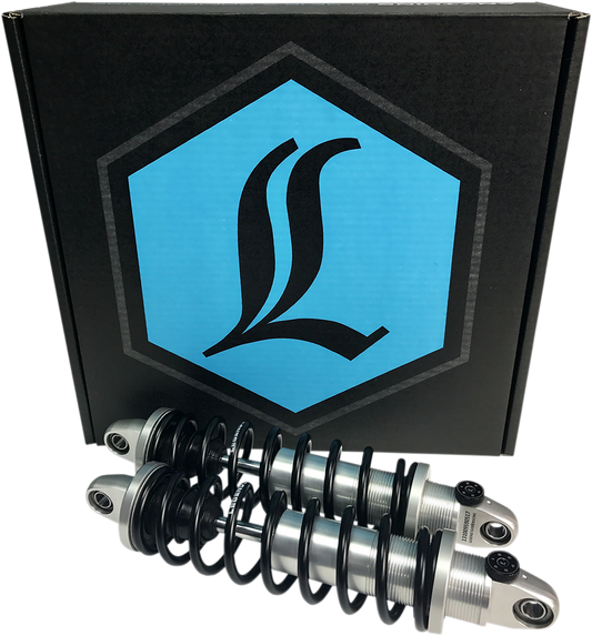 Legend RevoA Clear Anodized 12" Rear Heavy Duty Shocks 1991-2017 Harley Dyna