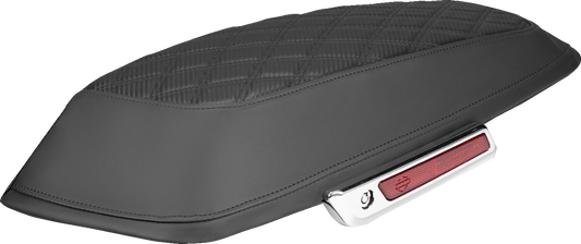 Saddlemen Carbon Lattice Stitch Saddlebag Lid Covers for 2014-25 Harley Touring
