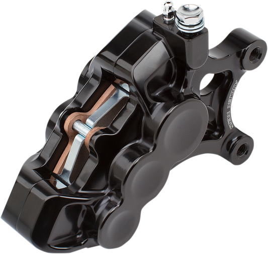 Arlen Ness Black 6-Piston Front Left Brake Caliper fits 2006-2025 Harley 14"