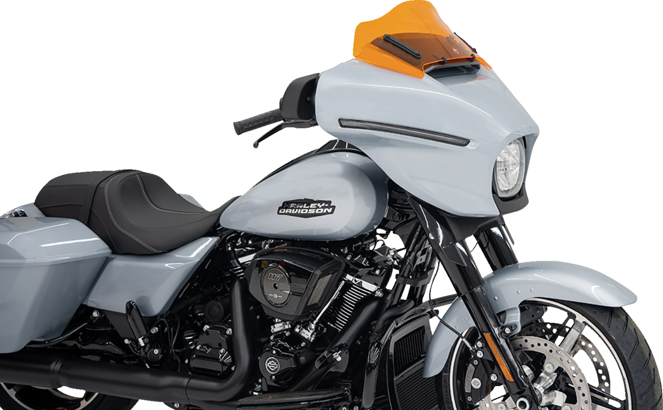 Klock Werks Kolor Flare 8" Orange Windshield fits 2023-2025 Harley Street Glide