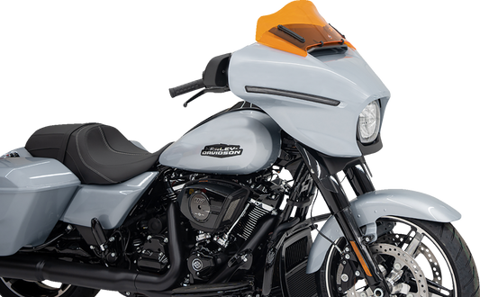 Klock Werks Kolor Flare 8" Orange Windshield fits 2023-2025 Harley Street Glide