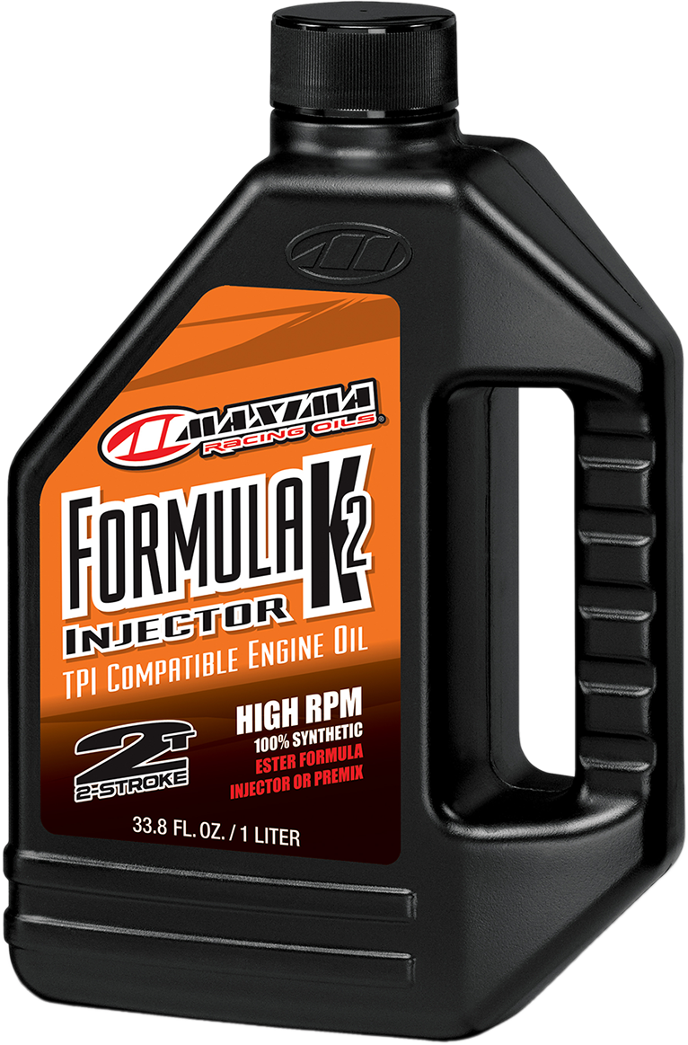 Maxima Racing 2 Stroke Formula K2 Offroad Synthetic 1 Liter Engine Injector Oil