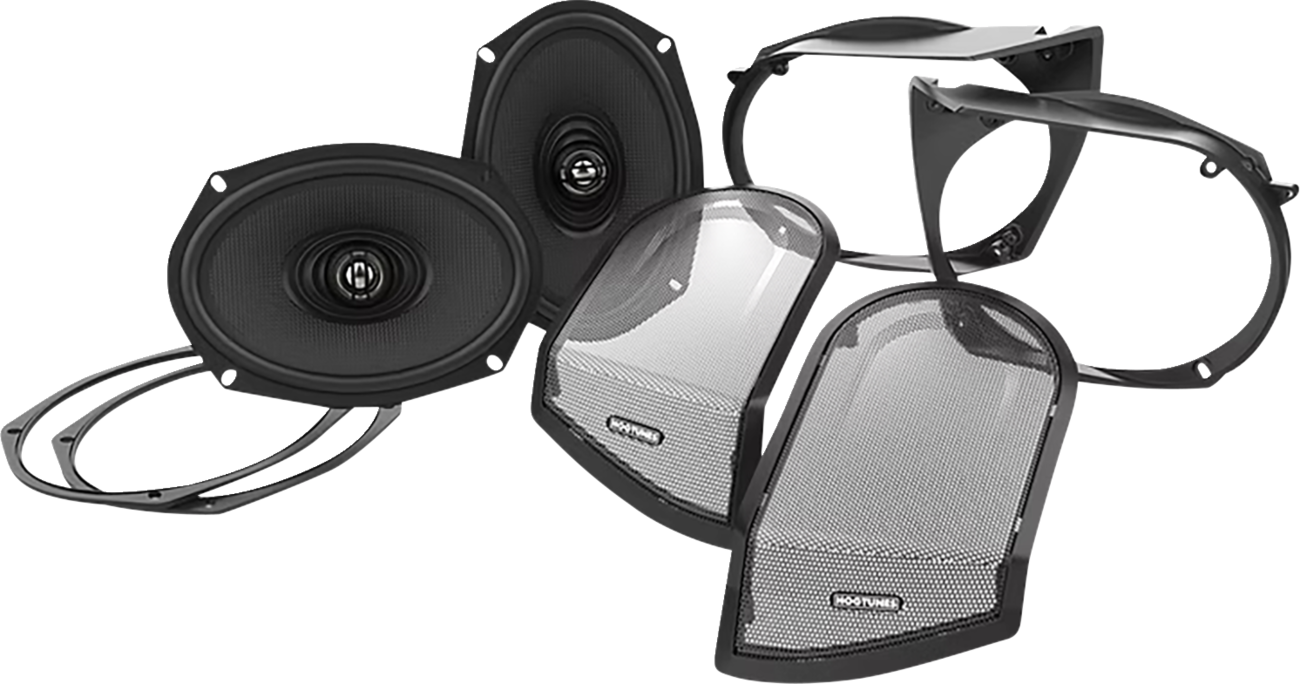 Hogtunes  6"x9" XL Series Saddlebag Lid Speaker Kit for 1998-2013 Harley Touring