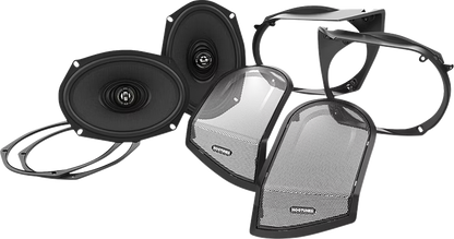 Hogtunes  6"x9" XL Series Saddlebag Lid Speaker Kit for 1998-2013 Harley Touring