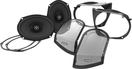 Hogtunes  6"x9" XL Series Saddlebag Lid Speaker Kit for 1998-2013 Harley Touring