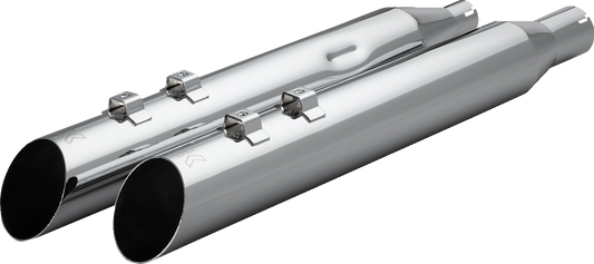 Khrome Werks 4" HP Plus Chrome Ripper Slip On Mufflers fits 17-25 Harley Touring