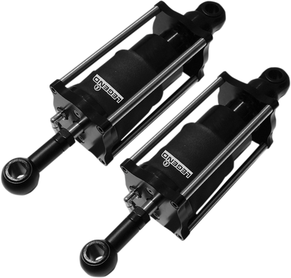 Legend Black Air Ride Motorcycle Rear Shocks 1989-1999 Harley Softail FXSTS
