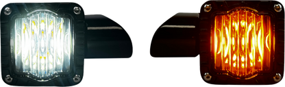 Custom Dynamics Shark Demon LED Front Turn Signals 2015-2025 Harley Road Glide