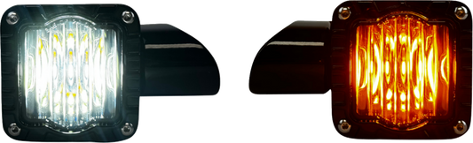Custom Dynamics Shark Demon LED Front Turn Signals 2015-2025 Harley Road Glide