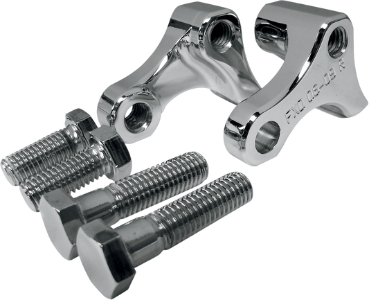 La Choppers Chrome -1.00" Rear Motorcycle Lowering Kit 06-17 Harley Dyna FXDL