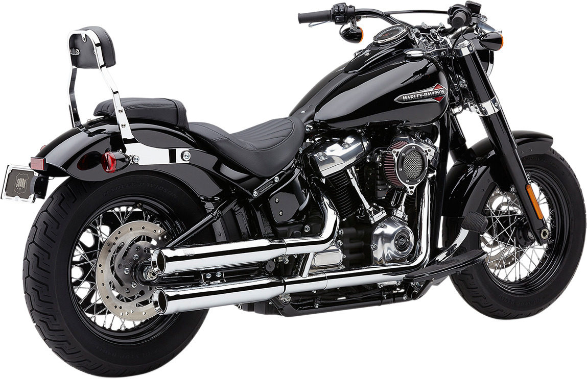 Cobra Chrome Neighbor Hater Slip On Mufflers 2018-2022 Harley Softail FXBR FLFB