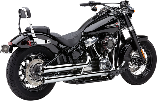 Cobra Chrome Neighbor Hater Slip On Mufflers 2018-2022 Harley Softail FXBR FLFB