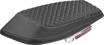 Saddlemen White Dragon Scale Saddlebag Lid Covers for 2023-2026 Harley Touring