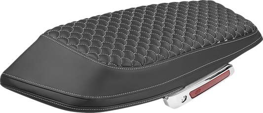 Saddlemen White Dragon Scale Saddlebag Lid Covers for 2023-2026 Harley Touring