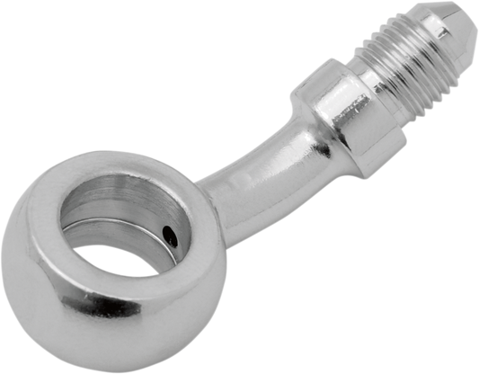 Drag Specialties Chrome 12mm 35 Degree Brake Line Banjo Fitting -3 AN Male