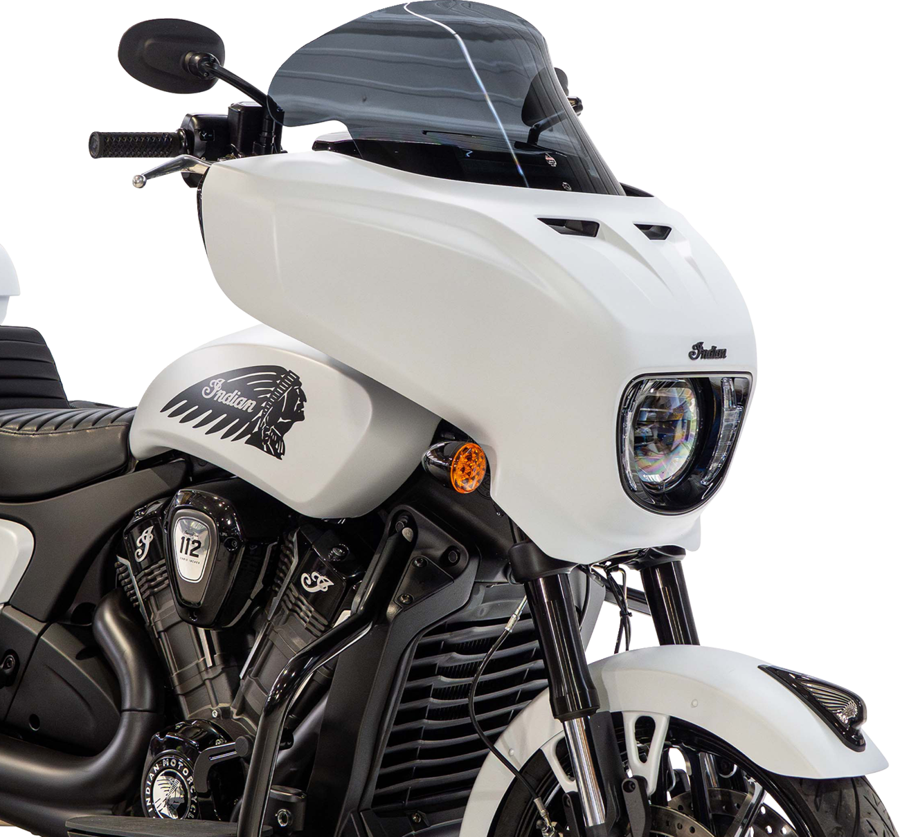 Klock Werks 12" Flare Dark Smoke Windshield for 2025-26 Indian Powerplus Models