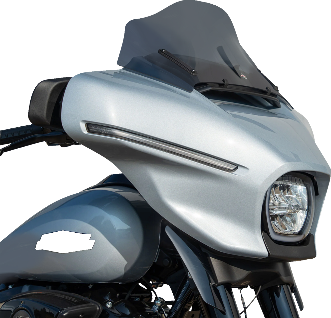 Klock Werks Flare 10" Dark Smoke Windshield for 2023-2025 Harley Street Glide