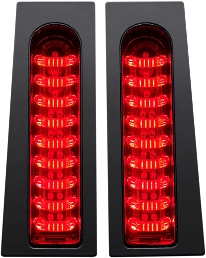 Custom Dynamics Smoked Probeam LED Saddlebag Fillerz 2014-2024 Harley Touring