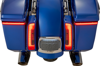 Ciro Bag Blade Red LED Saddlebag Lights for 2023-2026 Harley Road Street Glide