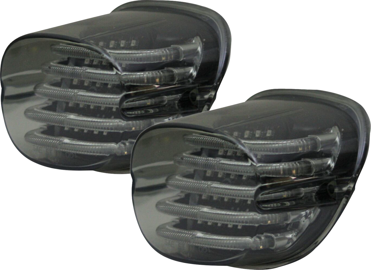 Custom Dynamics ProBEAM Smoke Squareback LED Taillights 2009-25 Harley Tri Glide