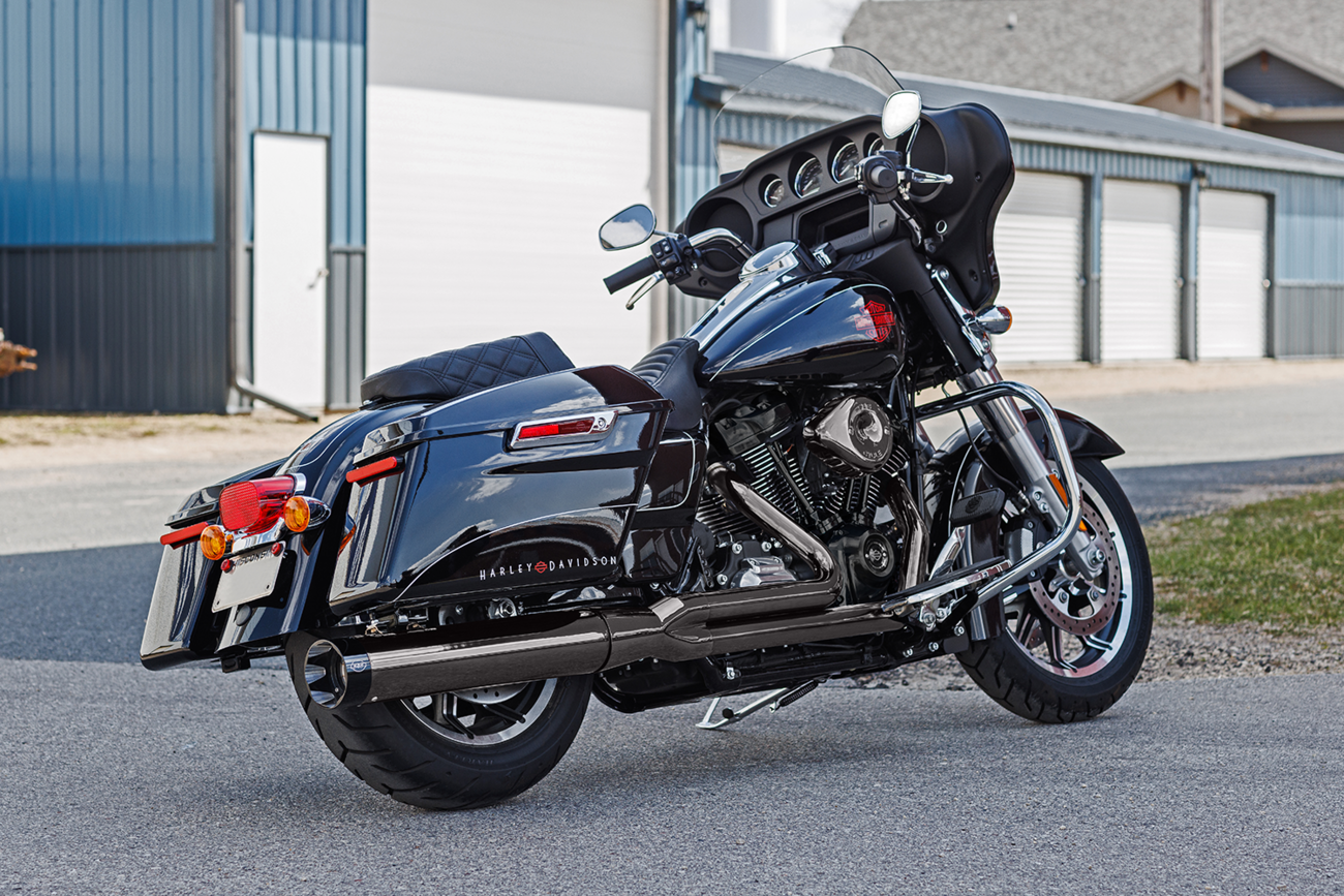 S&S Sidewinder Lava Chrome 2-1 Exhaust System for 2017-2024 Harley Touring M8