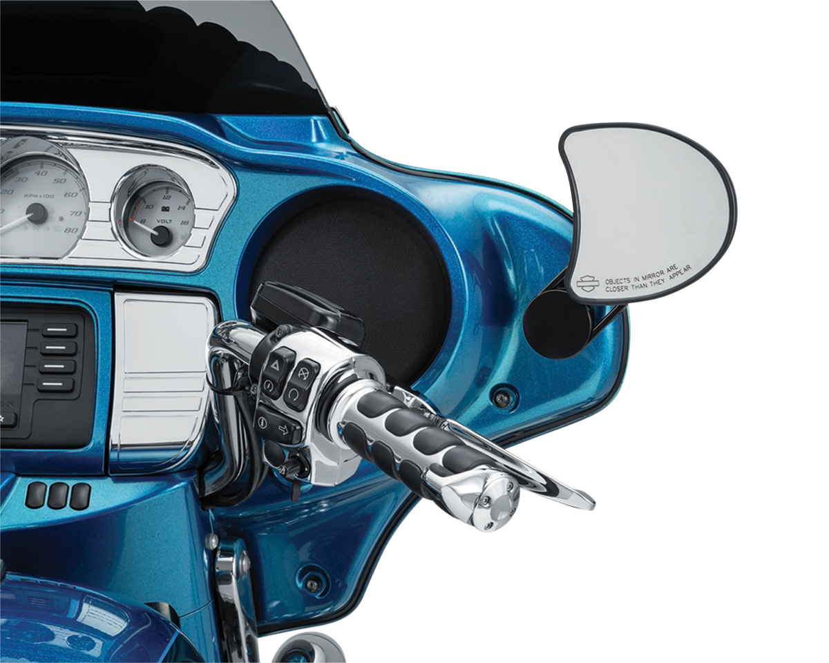 Kuryakyn 6576 Adjustable Fairing Drop Mirror Mounts 2006-2013 Harley Touring
