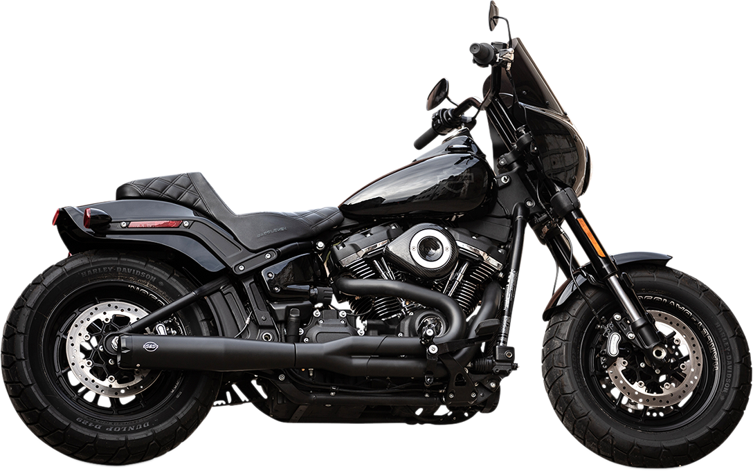S&S Superstreet 2-1 Legal 50 State Motorcycle Exhaust 2018-2022 Harley Softail