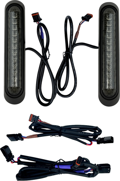 Custom Dynamics Low Profile Smoke Saddlebag Lights for 22-26 Harley Low Rider ST
