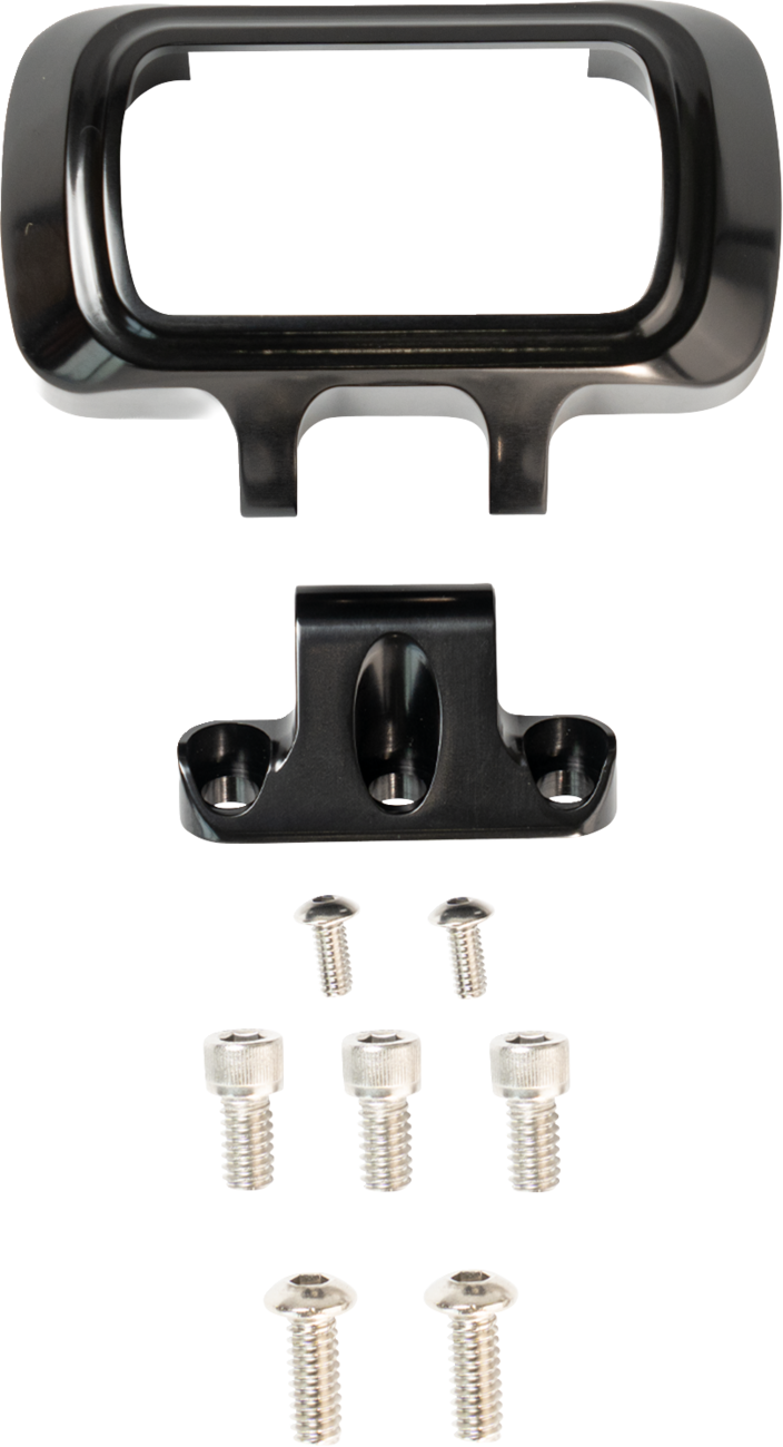 Kodlin Ascent Pro Riser Black Digital Gauge Bezel Kit for 2018-26 Harley Softail
