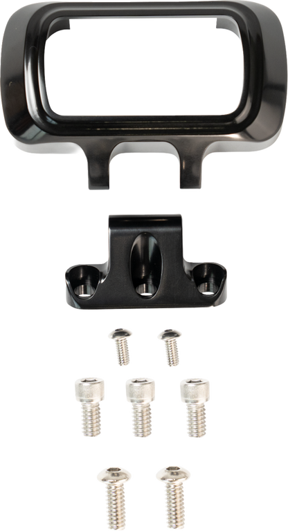 Kodlin Ascent Pro Riser Black Digital Gauge Bezel Kit for 2018-26 Harley Softail