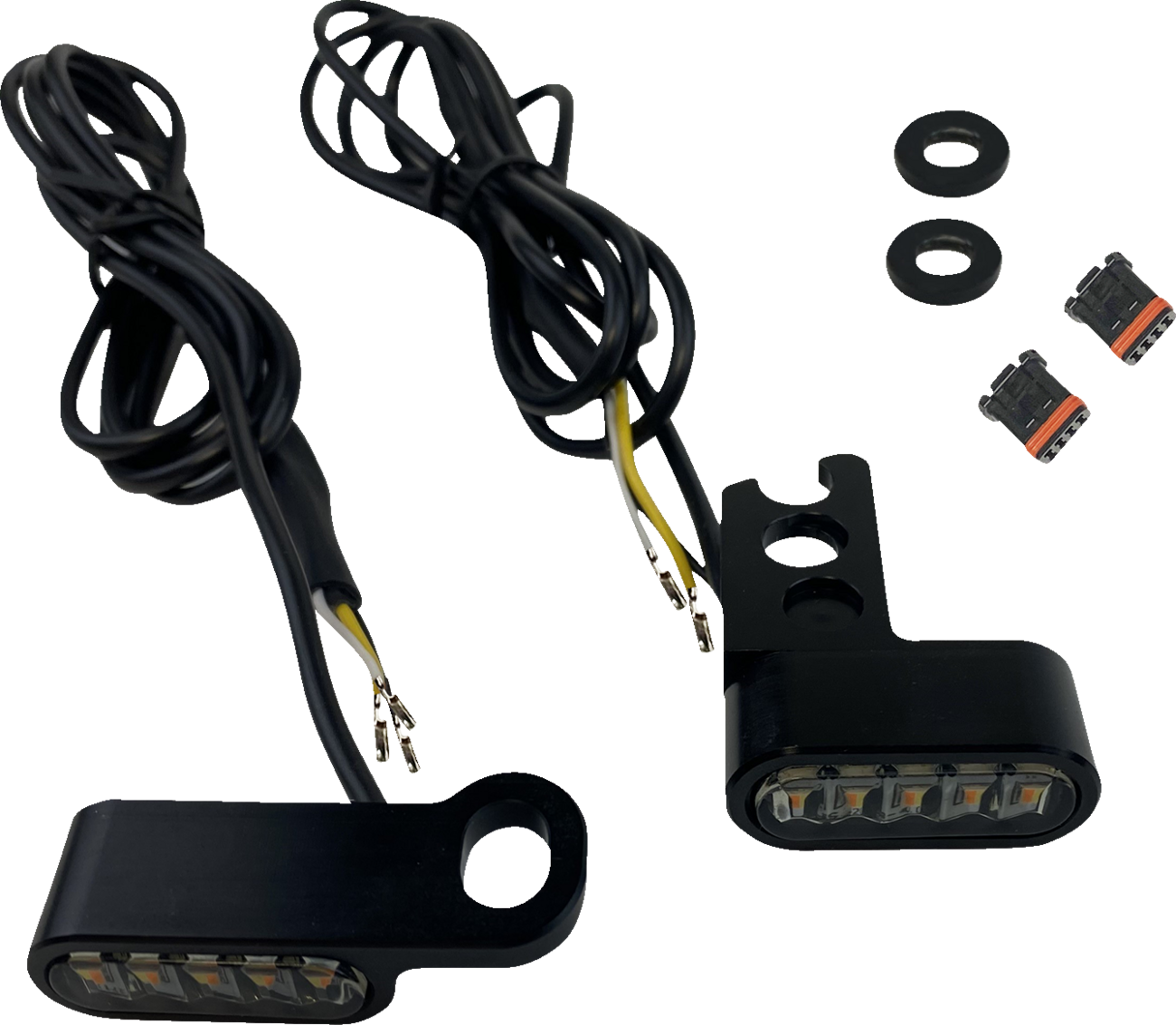 Custom Dynamics Mirror Mount Front Turn Signals 2008-2024 Harley Touring Softail