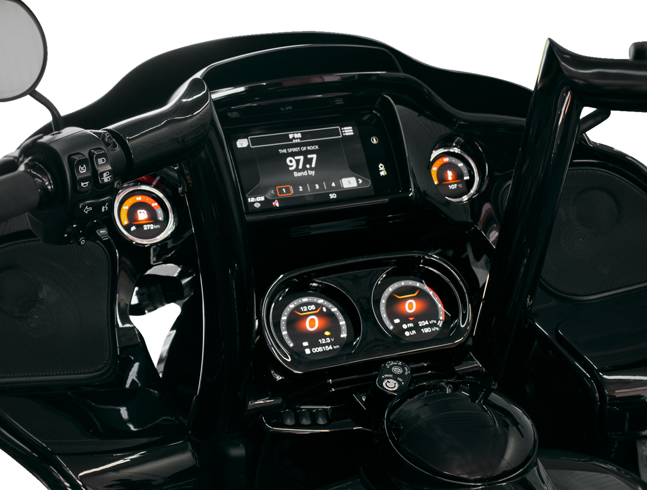 Koso HD-03X TFT Electronic Multi-Function Gauge Set for 2014-2023 Harley Touring
