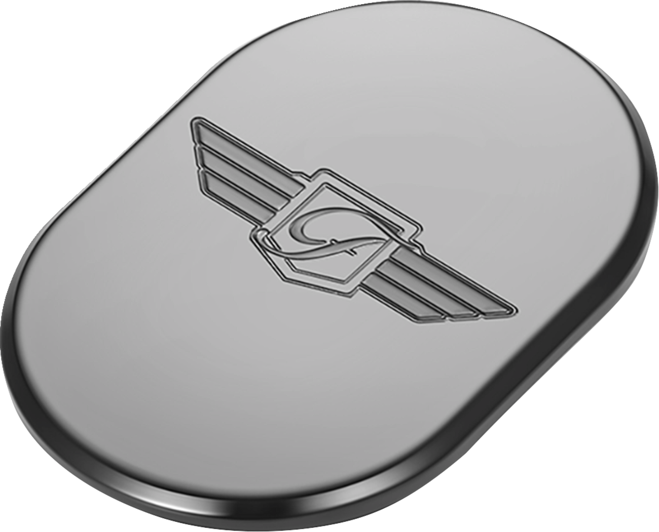 Figurati Designs Logo Black Right Antenna Insert 2009-2023 Harley Touring FLHX
