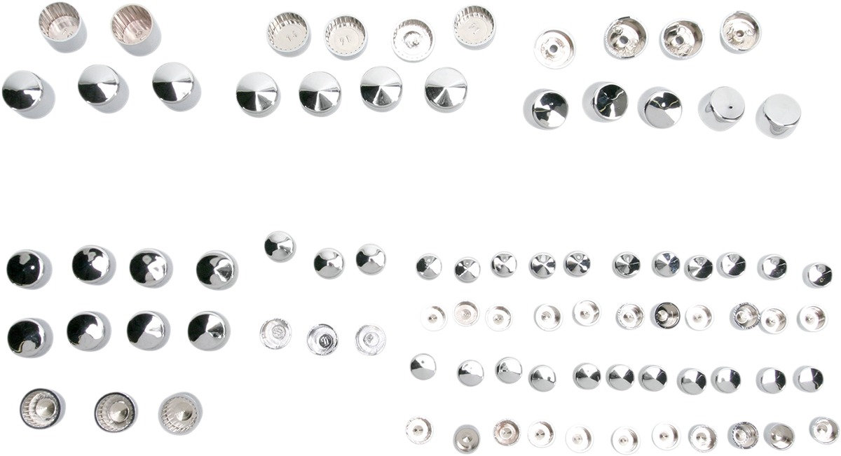 Drag Specialties Chrome Standard Bolt Cover Kit 99-06 Harley Touring FLHR FLHX