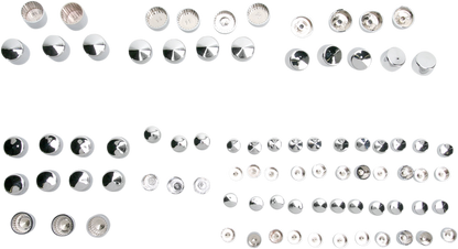 Drag Specialties Chrome Standard Bolt Cover Kit 99-06 Harley Touring FLHR FLHX