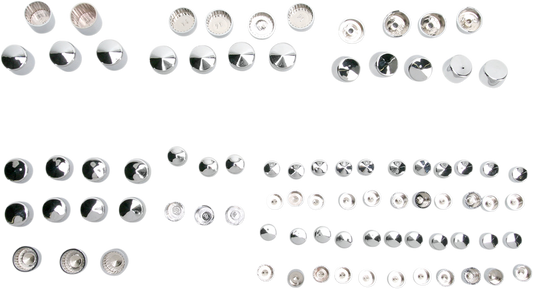 Drag Specialties Chrome Standard Bolt Cover Kit 99-06 Harley Touring FLHR FLHX