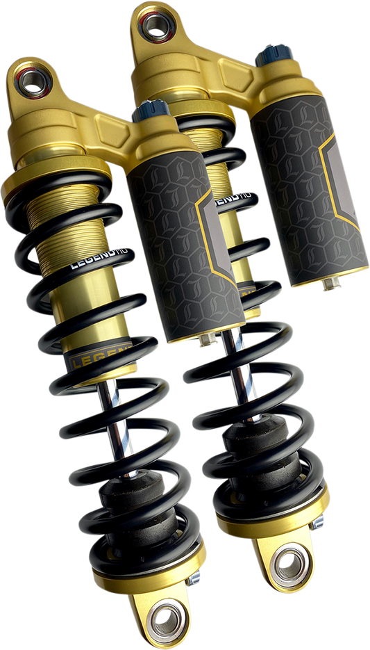 Legend Revo-ARC Gold 14" Standard Rear Shocks 1984-2000 Harley Davidson FXR FXRS