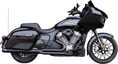 S&S Qualifier Black 2-1 Race Exhaust System fits 2020-2025 Indian Roadmaster