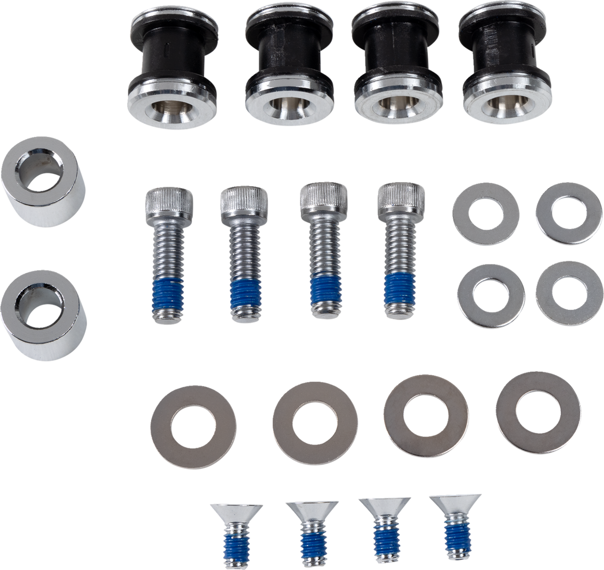 Drag Specialties Black Quick Detach Backrest Docking Kit for 2009-2025 Harley