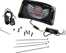 Custom Dynamics Black LED Motorcycle License Plate Frame 2014-24 Harley Touring