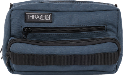Thrashin Supply Blue Motorcycle Handlebar Storage Bag Plus for Harley THB-0026