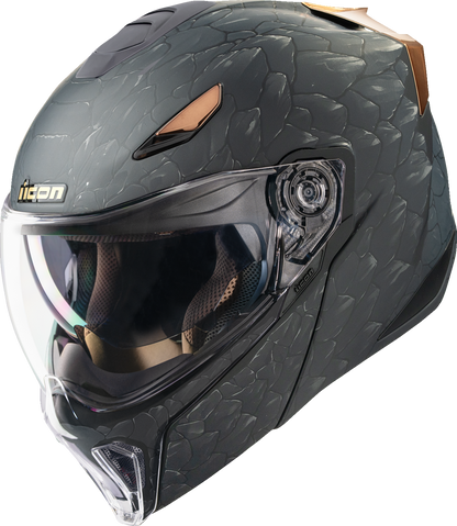 Icon Threshold Nocturnal 2 Matte Modular Full Face Adult Motorcycle Helmet