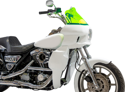 Klock Werks Flare 12.5" Green Ice Windshield fits Saddlemen S-RT Mini Fairing