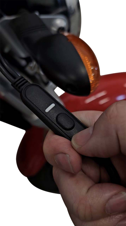 Koso Universal Black 12V-Powered Heated Rubber Handlebar Grip Wraps AX210001