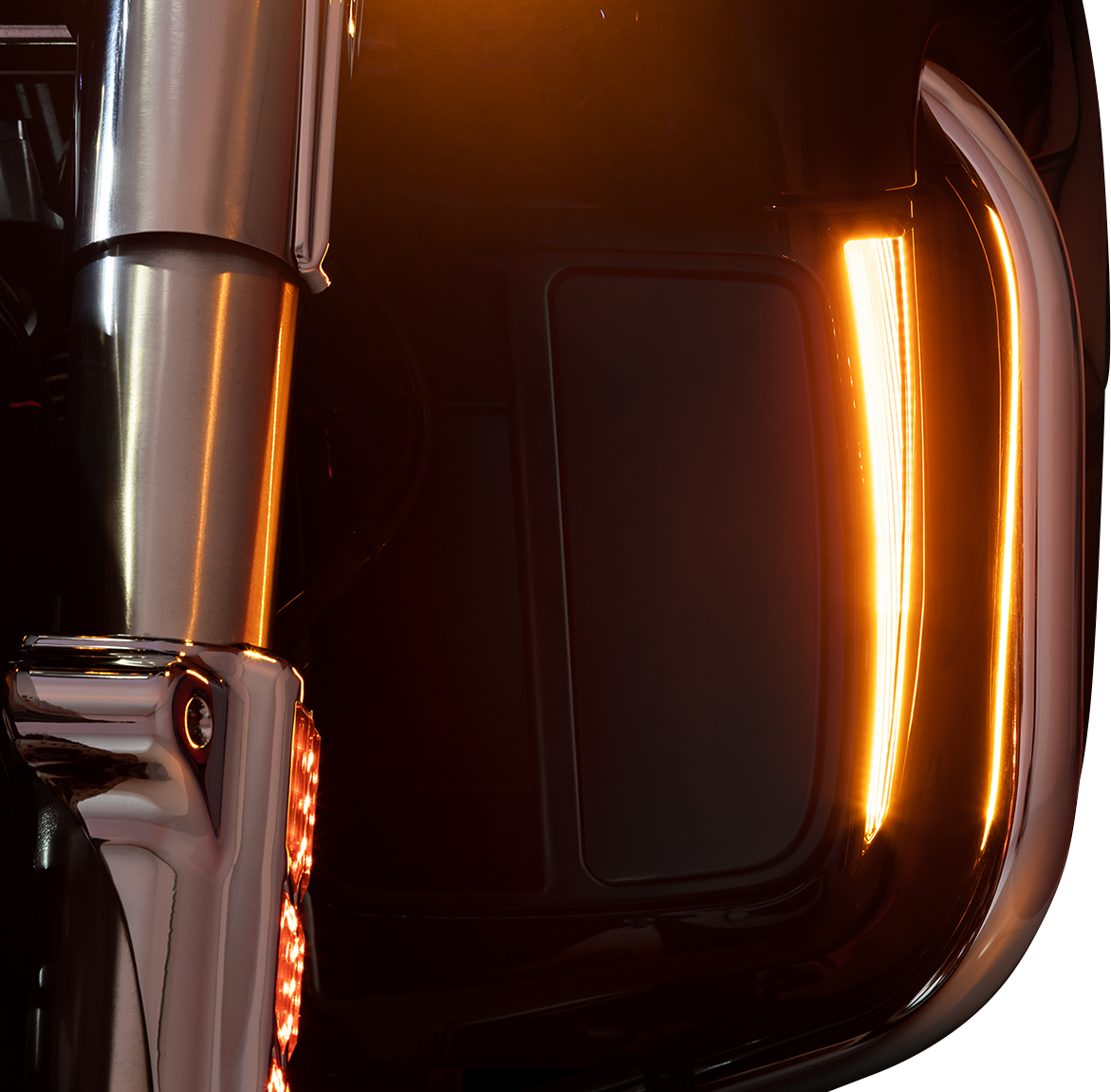 Ciro Black Fang Lower Fairing LED Accent Lights 2014-2024 Harley Touring FLHT