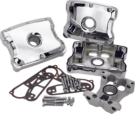 Harddrive Chrome Motorcycle Rocker Box Kit 84-99 Harley Dyna Touring Softail